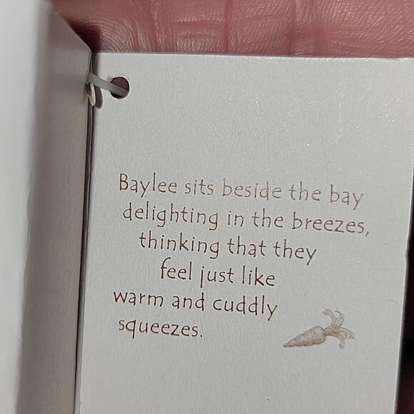 HALLMARK 2002 BUNNIES BY THE BAY BAYLEE PLUSH, NEW WITH TAGS! - Picture 6 of 11